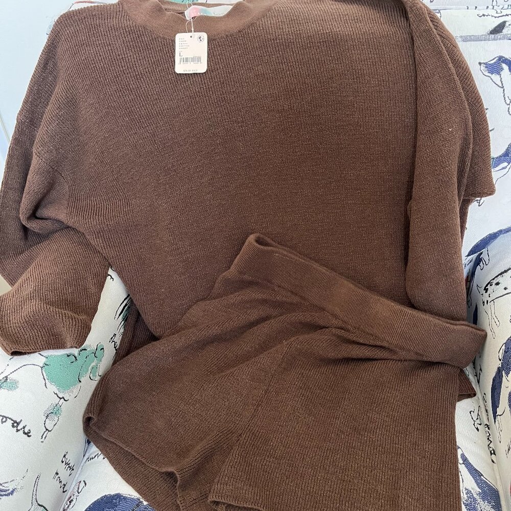 FP Beach / Free People Sweater Short Set | Large
